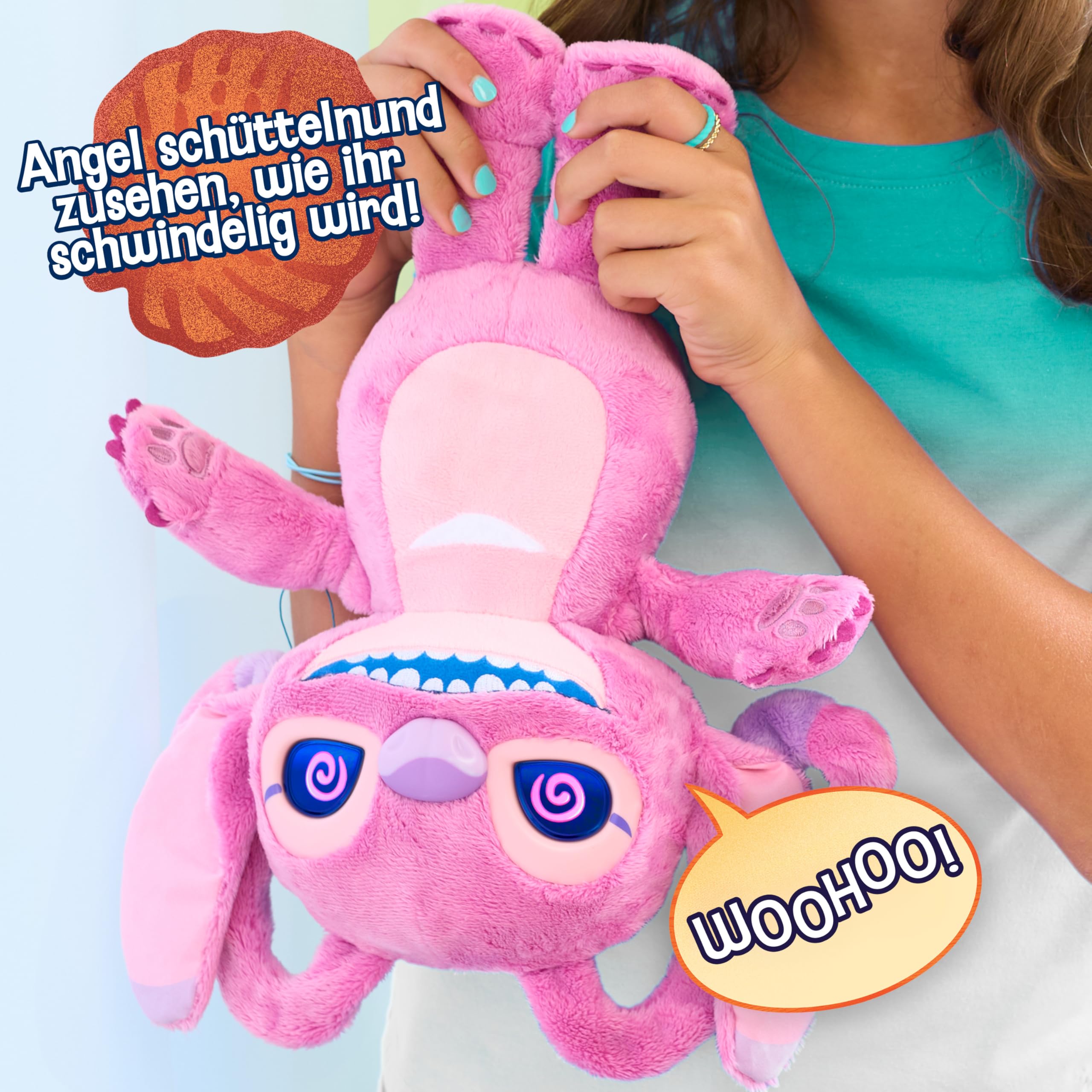 Just Play Disney Stitch Many Moods 34-cm Angel Interaktives Plüschtier, 50+ Sounds & Reaktionen, Spielzeug für Kinder ab 3 Jahren 6