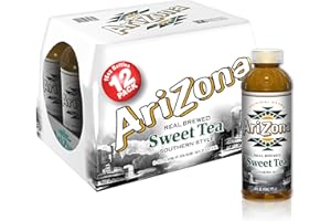AriZona Sweet Tea - Southern Style Premium Brewed Tea, 16 Fl Oz (Pack of 12)