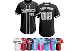 Cusmlgher Custom Baseball Jerseys Personalized Name Number Logo Hip Hop Baseball Shirt Sports Uniform for Men Women Youth