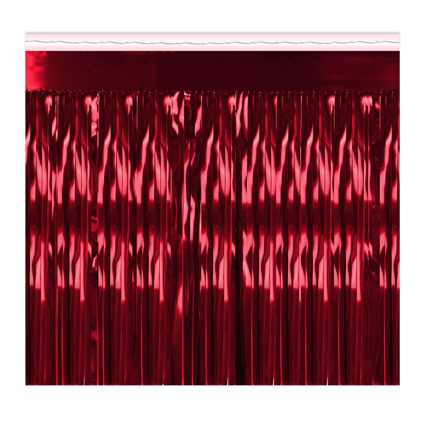 Beistle 2-Ply Flame Proof Metallic Fringe Drape, 15-Inch by 10-Feet — image 1