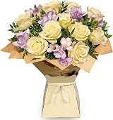 All Occasions Rose & Freesia Bouquet with White Roses Gift view 6