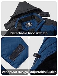 MAGCOMSEN Men's Waterproof Winter Snow Jacket