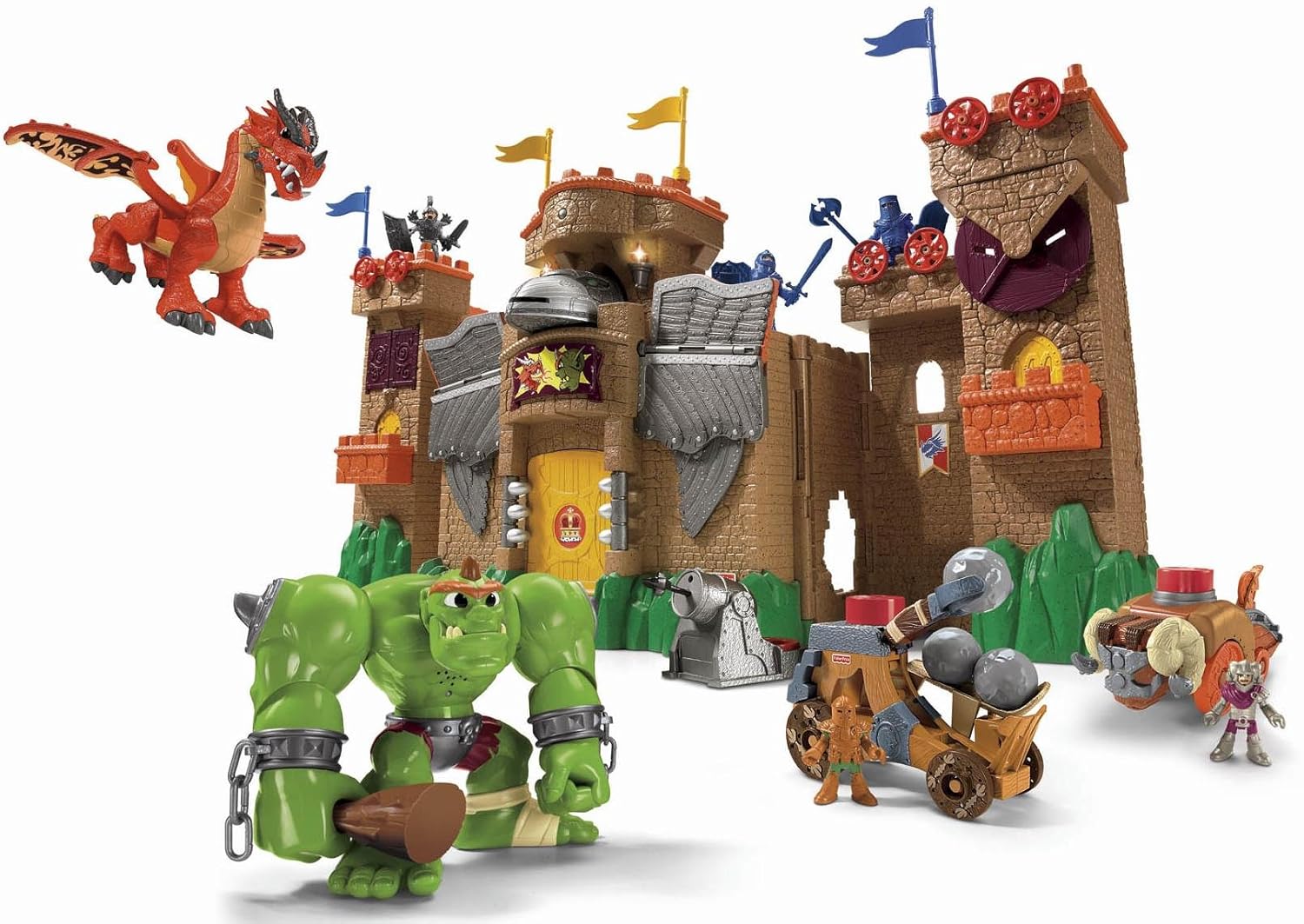 imaginext eagle talon castle dragon