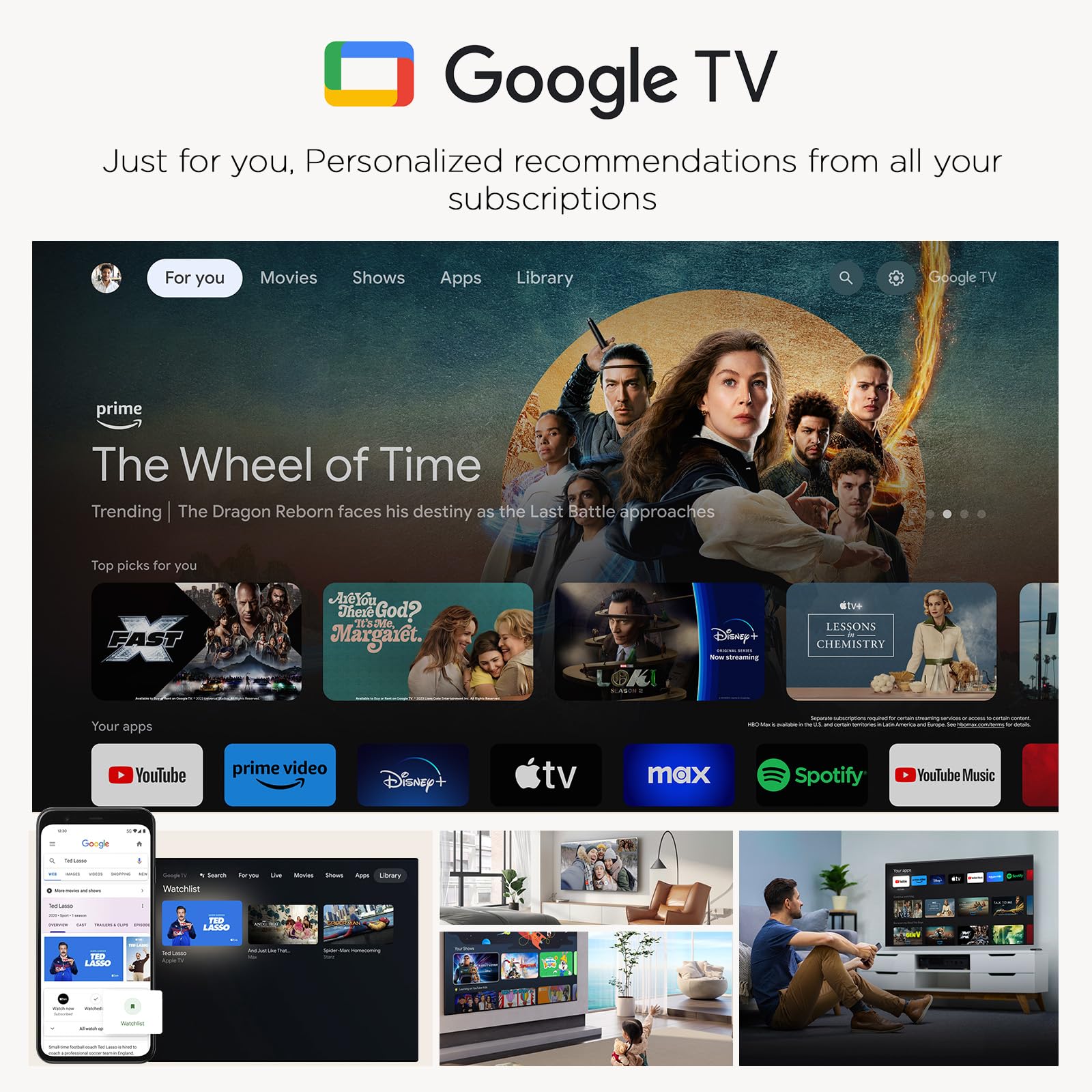 iFFALCON 55-Inch Class QLED 4K Smart TV, Ultra-Slim Picture Frame TV, Art Mode w/AI Art, 144Hz, HDR, Wide Color Gamut, Dolby Vision IQ, Dolby Atmos, Google Assistant Voice Remote(55F75, 2025 Model)