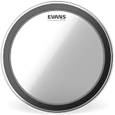 Evans EMAD Clear Bass Drum Head, 16 Inch | EMAD bass drum heads deliver deep low-end punch, adjustable damping, focused attack and versatile tuning control.