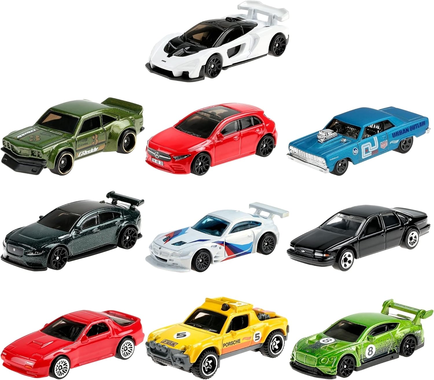Hot Wheels Nightburnerz 10 Pack Mini Collection