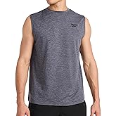 Reebok Apparel Men's Elite Sleeveless, Ebony Heather