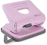 Rapesco 1358 2-Hole Punch 25 Sheet Candy Pink Metal Punch