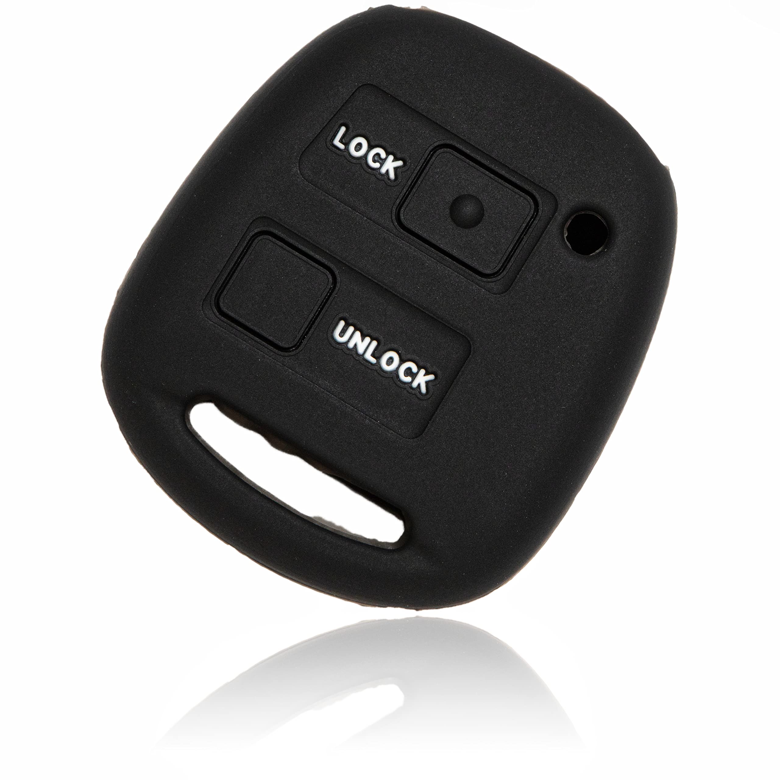 [MALAKO] トヨタ/ダイハツ車用 キーレスキー用シリコンカバー 2ボタン ヴィッツ エスティマ カローラ パッソ ｂB オーリス クルーガー ムーヴ ミラ タント ハイゼット アトレー ミラジーノ ブーン 傷防止 TOYOTA DAIHATSU カバー キーケース 鍵 キーカバー シリコン キーレス キーホルダー 26 (黒)商品画像