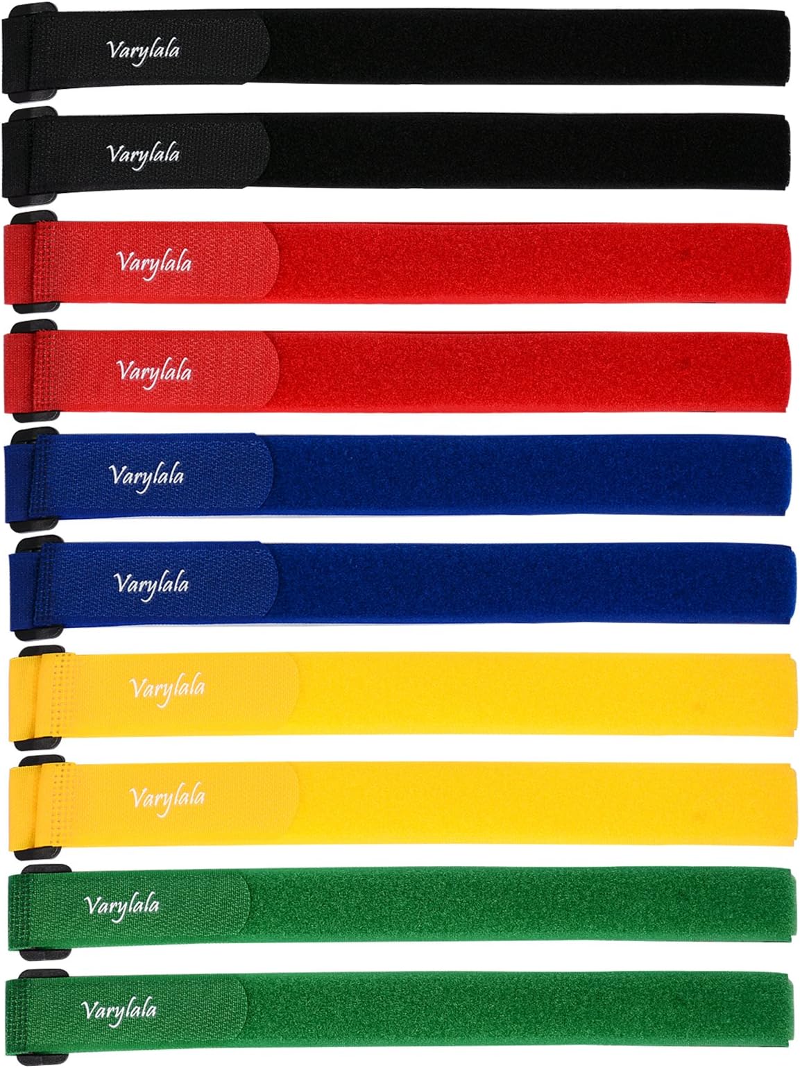 Hook and Loop Securing Straps Tie Downs Fasteners Stabilizer Straps – Assorted Colors
