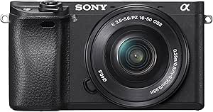 Sony Alpha a6300 Mirrorless Digital Camera with E PZ 16-50mm F3.5-5.6 OSS Power Zoom Lens (Black)