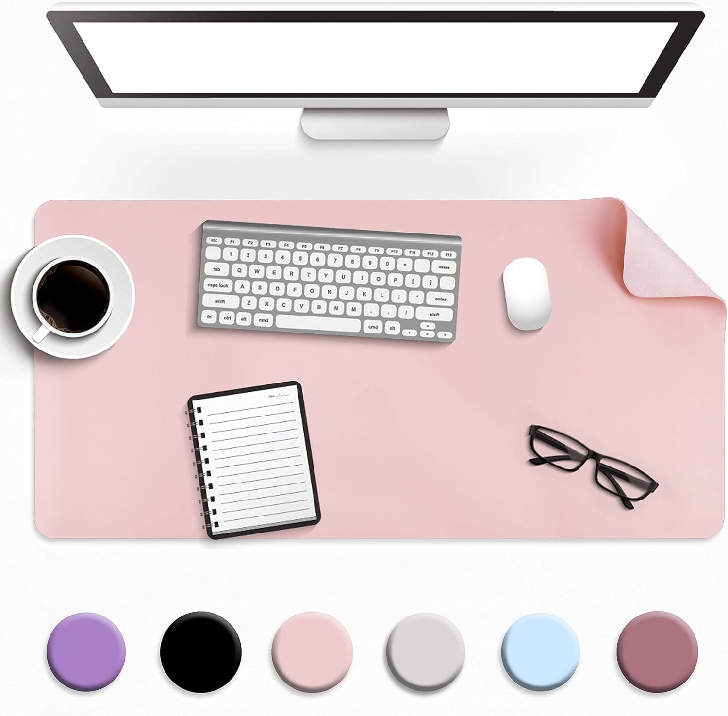 Writing Desk Pad Protector, YSAGi AntiSlip Thin Mousepad for Computers