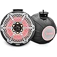 DS18 CF-PS8 2-Way Wakeboard Tower Speakers with Integrated RGB Lights - 375 MAX - Perfect for Jet Skies, Ideal for ATV, UTV, Jeep, Side by Side, Marine,RZR