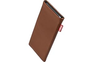 fitBAG Beat Brown Custom Tailored Sleeve for Samsung Galaxy Z Fold 7 / Fold7 | Made in Germany | Fine Nappa Leather Pouch case Cover with Microfibre Lining for Display Cleaning