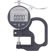 Clockwise Tools Digital Thickness Gauge, DTGR-0055 0-0.4 inch/10mm, 0.0005"/0.01mm Resolution