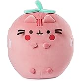 GUND Pusheen Strawberry Scented Squisheen Plush, Squishy Toy Stuffed Animal for Ages 8 and Up, Pink, 11”