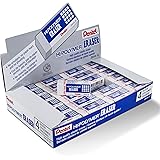 Pentel Hi-Polymer Block Eraser, Small, Box of 48 Erasers (ZEH-05),White