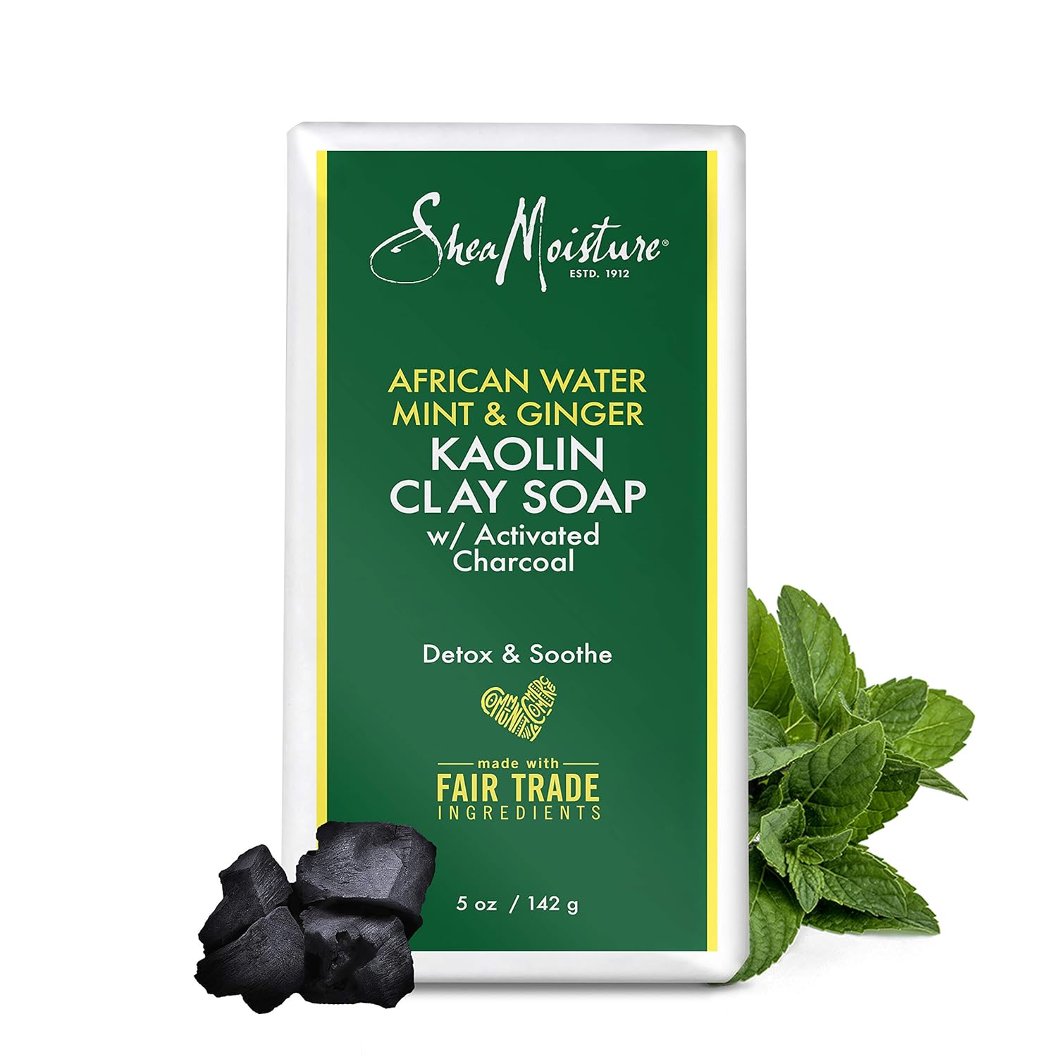 shea moisture african water mint and ginger detox bar soap