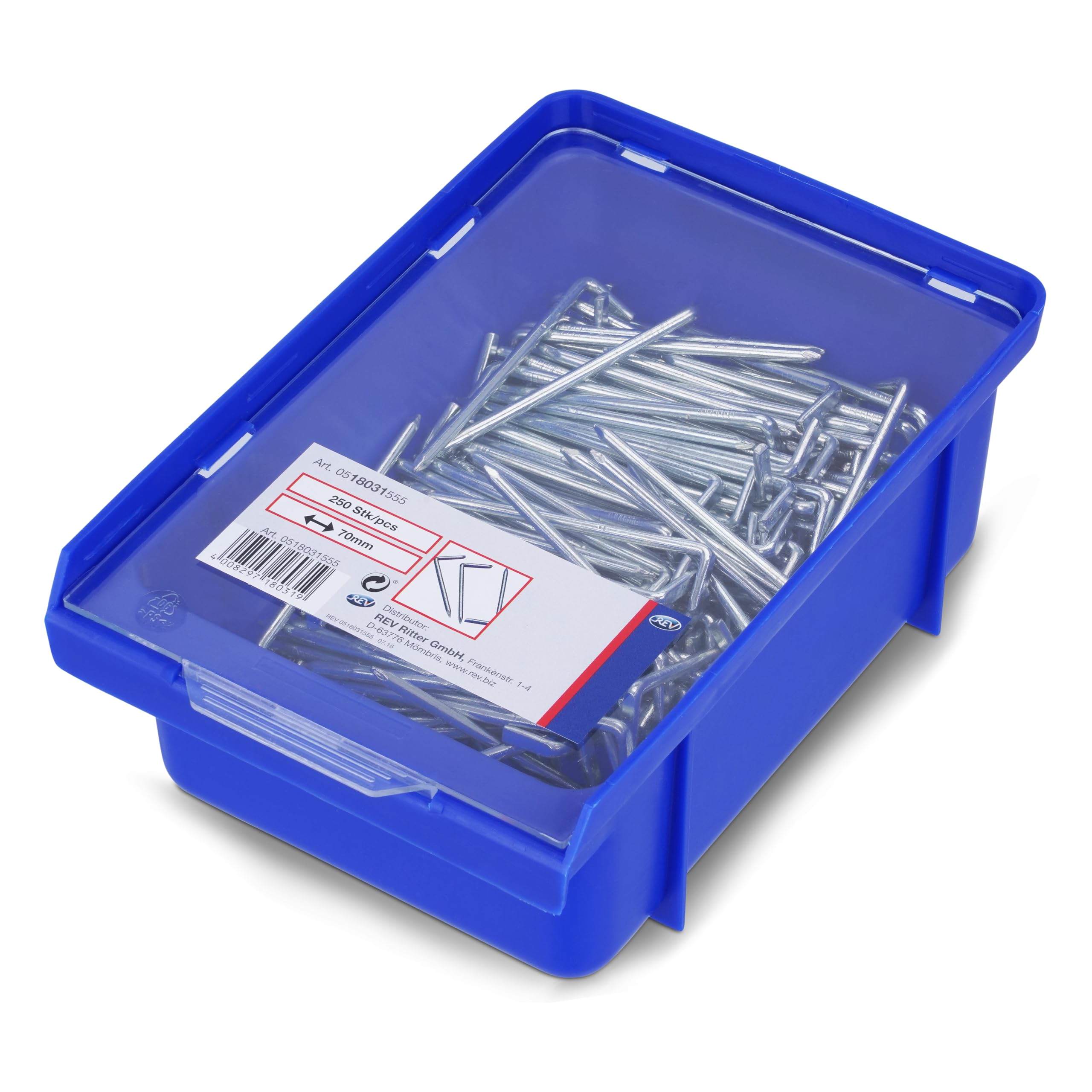 REV Ritter 0518031555 Hook Nails 70 mm 250 in Box
