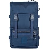 Topo Designs Rover Pack Tech - Work Business Travel Backpack, Integrated Organization, 2 Laptop Tablet Pockets, Comfortable Cushioned Support, Durable 1000D Fabric (Dark Navy)