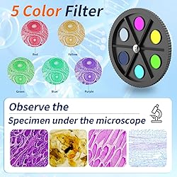 OOZSTAR Microscope Magnification 40X-2500X WF25x