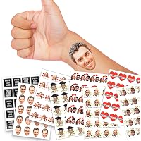 192 Stück 'Til Death Do Us' Temporäre Tattoos – Gothic Brautparty, Junggesellinnenabschied, Halloween (16 Bögen)