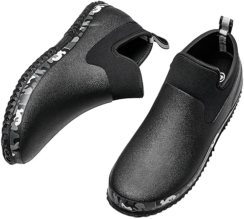 TENGTA Unisex Waterproof Garden Mud Shoes Mens Rubber Gardening