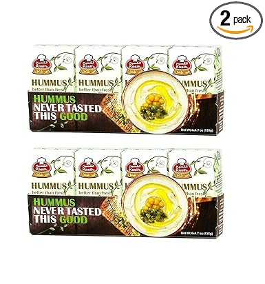 Kasih Hummus With Tahini Ready To Eat Mini Size 2 X 4 Mini Pack 135g 5oz Each Mini Pack Ø­Ù…Øµ Ø§Ù„ÙƒØ³ÙŠØ­ Ø¨Ø§Ù„Ø·Ø¹Ù…Ø© Ø§Ù„Ø¬Ø¯ÙŠØ¯Ø© Ø¬Ø§Ù‡Ø² Ù„Ù„Ø£ÙƒÙ„ Amazon Com Grocery Gourmet Food