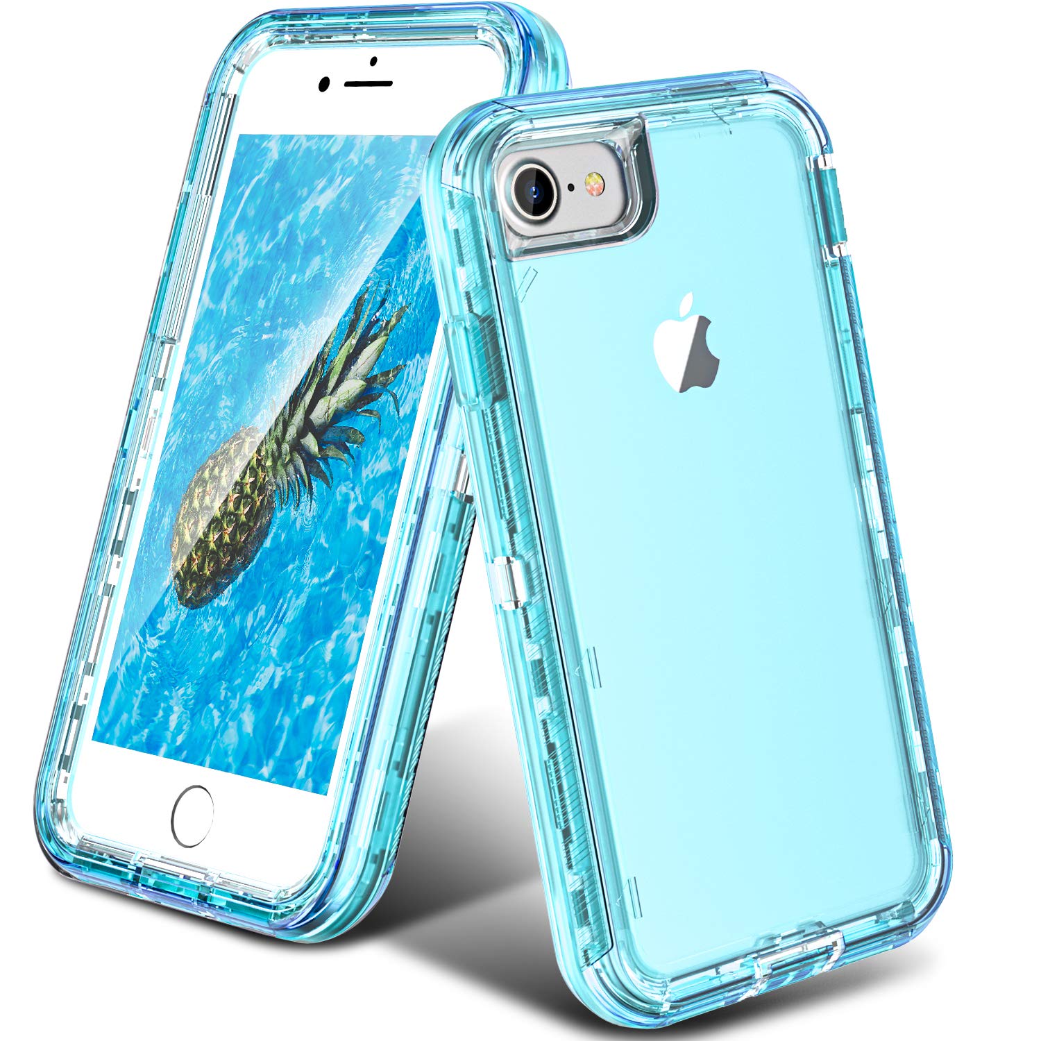 ORIbox Case Compatible with iPhone SE Case 2022/2020, Compatible with iPhone 7 Case, Compatible with iPhone 8 Case, Heavy Duty Shockproof Anti-Fall clear case