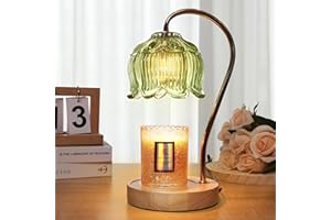 Merrtody Flower Candle Warmer Lamp with Timer & Dimmer - Fits All Jar Scented Candles - Christmas & Mother's Day Gift for Women，Mom，Her