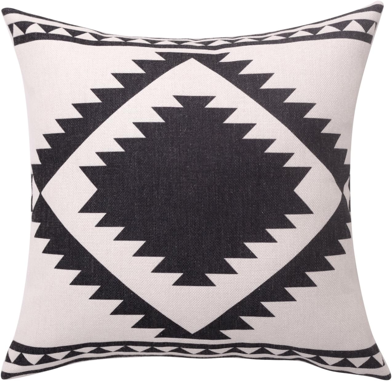 Amazon Com Breezylife Aztec Throw Pillow Covers Black And White