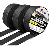 RED WOLF Wire Electrical Tape, 1 Inch x 50 Feet 3-Roll, Felt Cloth Electric Tape Noise Dampening High Temp Wiring Loom Harness, Self-Adhesive Fabric Tape for Automotive Engines Wrap Protection