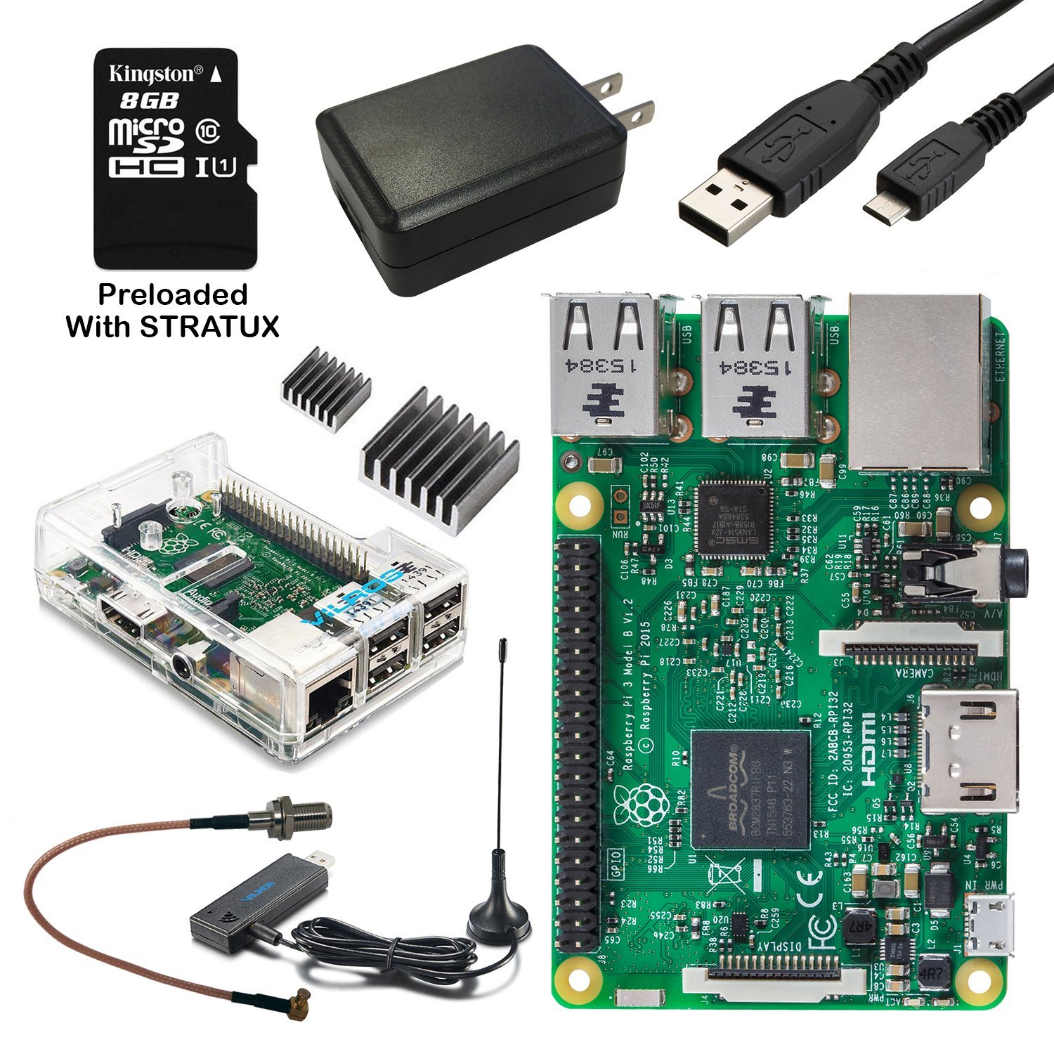 Vilros Raspberry Pi Aviation Weather & Traffic Receiver Kit-Includes ...