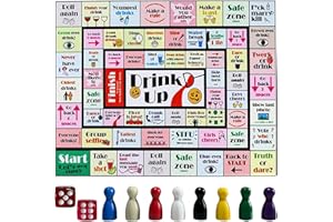 Howdy Bally Drinking Board Games for Adults Party - Fun Game Night Games for Groups Adult, Girls Night & Bachelorette Party D