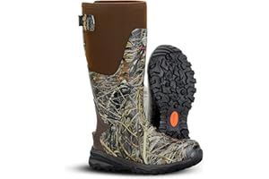 Showave Men's Arctic Pro Rubber Hunting Boots with Steel Shank Insulated Rain Boots Waterproof Neoprene Mud Boots Outdoor Sno