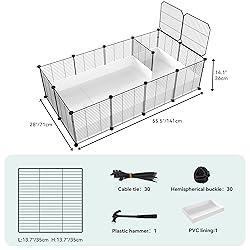 YITAHOME Guinea Pig Cage, Indoor C&C Small Animal