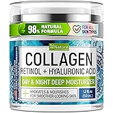 Collagen Cream for Face with Retinol - Anti Aging Face Moisturizer, 1.7 oz | Day &amp; Night Cream for Face with Hyaluronic Acid &amp; Vitamin E - Visibly Firming &amp; Tightening Face Cream for Women &amp; Men