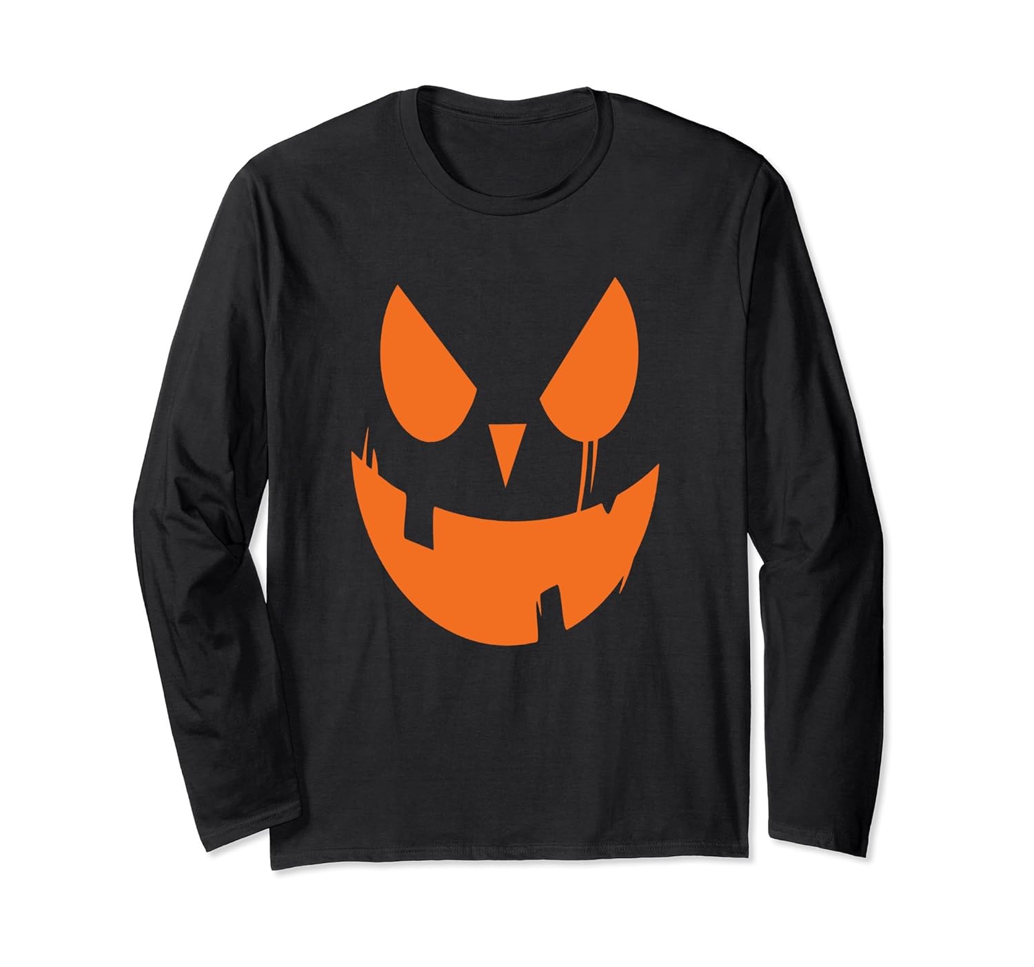 Halloween Pumpkin Face Long Sleeve Shirt-ANZ