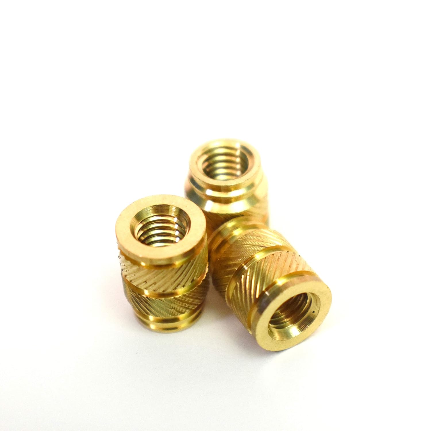 [ J&J Products, Inc ] M6 Brass Insert 20pcs,9.5mm OD, 12.7