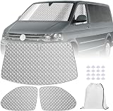 MaxEarn Internal Thermal Windshield Covers for VW T5 T6 3Pcs view 1