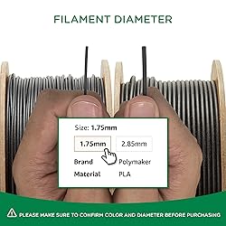 Polymaker Matte PLA Filament 1.75mm Black, 1.75 PLA