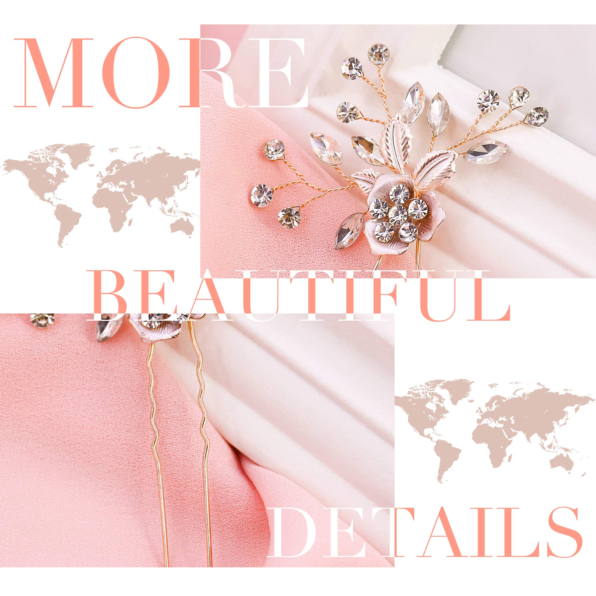 Flower Wedding Headpieces Vintage Inspired Bridal Headband Pearl Rhinestone Pink Art Deco 1920\'s Hair Vine (PIN)