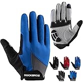 ROCKBROS Cycling Gloves for Men Women - Breathable Gel Pad Road Mountain Bike Gloves - Touch Screen Anti-Slip MTB Gloves for Cycling Workout Outdoor Sports