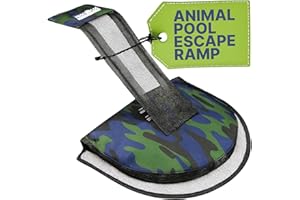 Swimline HYDROTOOLS Frog Log - Small Animal Saving Escape Ramp for Pools & Spas - Heavy Duty Material Pool Critter Escape Ramp - Reduces Maintenance - Camo