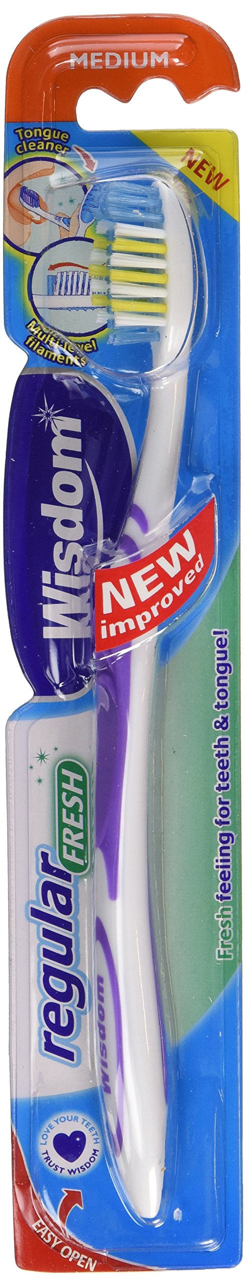 Wisdom Regular Fresh Medium Toothbrush (Pack of 3)