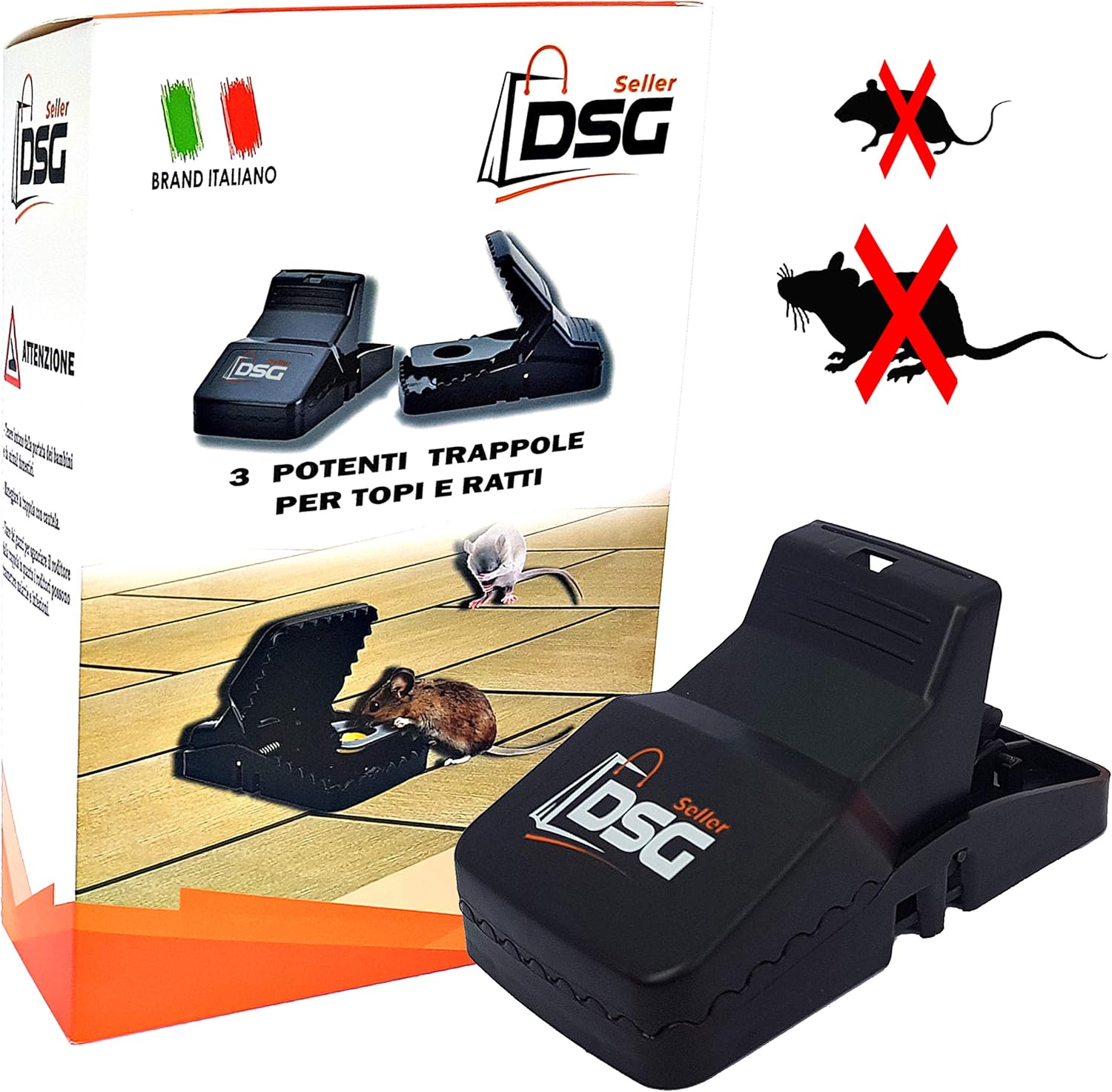 trappole per topi a mascella