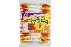 DEL RIO BRAND Cuchaleta - Tamarind and Mango Flavored Candy With Chili: Dulce Sabor Tamarindo y Mango Con Chile