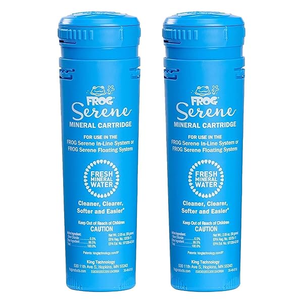 FROG SERENE REPLACEMENT MINERAL CARTRIDGES FOR USE WITH HOT TUB FROG SERENE FLOATING SANITIZING SYSTEM – PREFILLED FOR QUICK & EASY HOT TUB MAINTENANCE