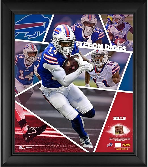 Stefon Diggs Buffalo Bills Framed 15" x 17" Impact Player Collage with
