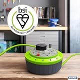 Status 4 Socket Cable Reel 10m Green 13A Heavy Duty Outdoor Extension Lead view 6
